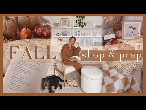 FALL SHOP & PREP WITH ME | Thrifting, HomeGoods, World Market, Target & full fall decor haul! 🍂