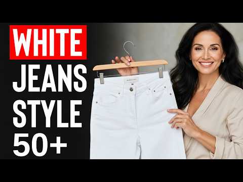 How To Wear WHITE Jeans for Women over 50+