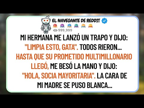 En La Fiesta De Mi Papá, Mi Hermana Me Llamó "Sirvienta" Frente A Todos. Pero Su Prometido Se Inclin