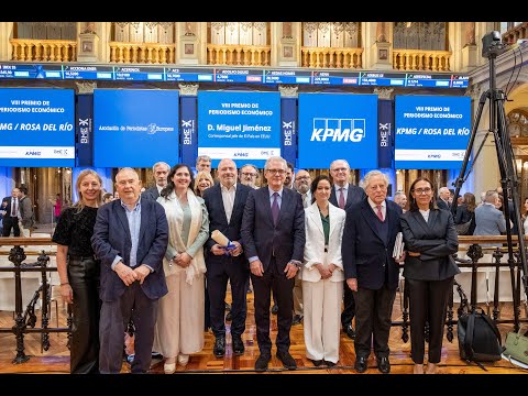 Entrega del VIII Premio de Periodismo Económico KPMG/Rosa del Río a Miguel Jiménez