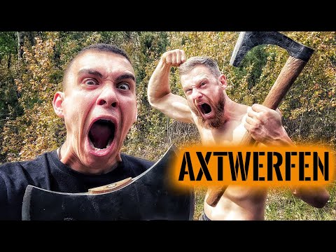 AXT WERFEN mit Fritz Meinecke im CAMP 🪓 | Survival Mattin Stream Highlights