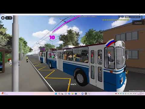 Я играю в Роблокс и Троллейбусный Плейс Веда и троллейбус зиу 10