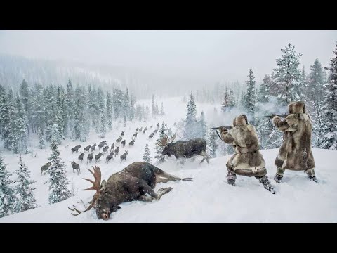 Hunting the Coldest 5000kg Elk in the Yakutian Snowstorm  Feeding an Entire Village  Extreme Winter