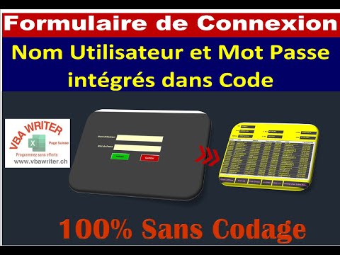 VBA_Login Form: Username and Password in code/ Without Coding127 VbaWriter.ch/vip