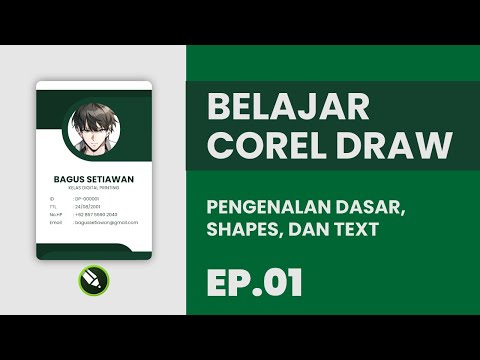 [EP. 01] Pengenalan Dasar, Shapes, dan Text | Belajar Corel Draw