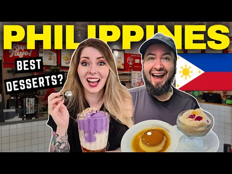 We tried FILIPINO DESSERTS for the FIRST TIME 🇵🇭 - BEST DESSERTS in ASIA?