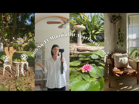 My Minimalist, 600 Sqft, One Bedroom Apartment Tour ~ Tampa Edition