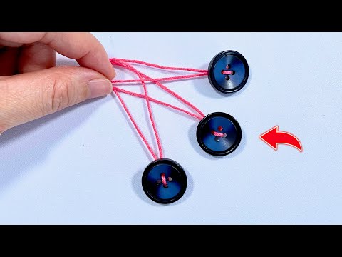 8 Sewing Tips With BUTTON | Hand Stitches Tutorial (Jady Kreativ)