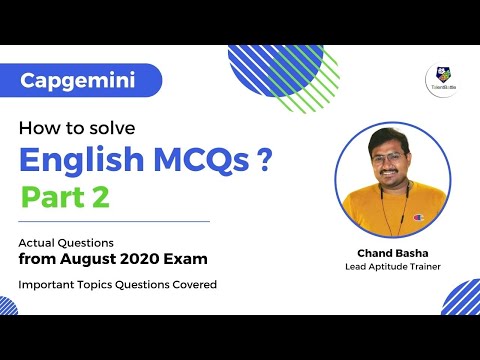 Capgemini English MCQ Questions Part 2 | English Communication MCQ Questions |