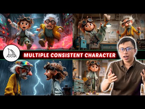 Midjourney TUTORIAL: Perfect Multiple Character Consistency SOLVED! (The Method Nobody Talks About)
