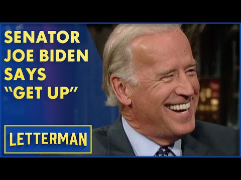 Senator Joe Biden Is Ready To "Get Up" | Letterman