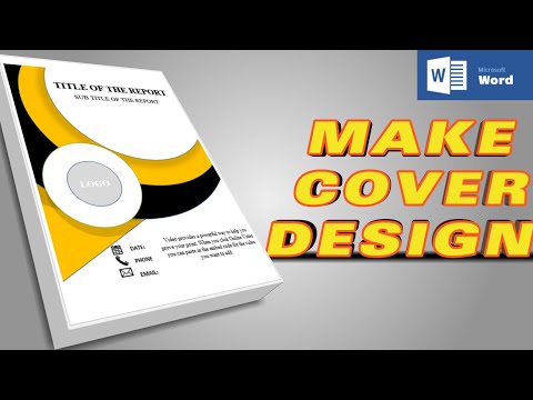"Creating a Custom Cover Design in Ms Word | Tutorial | Amazing Cover Page Design"