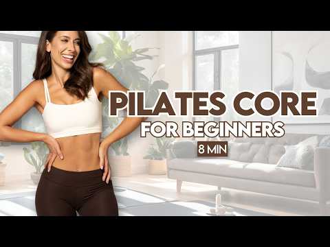8 Min Beginner Pilates Core (Slow & Controlled) | No Equipment | Lilly Sabri