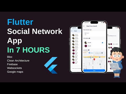Flutter + NodeJs Production Ready Social Network App ! Firebase, Bloc, Google Maps Full Tutorial