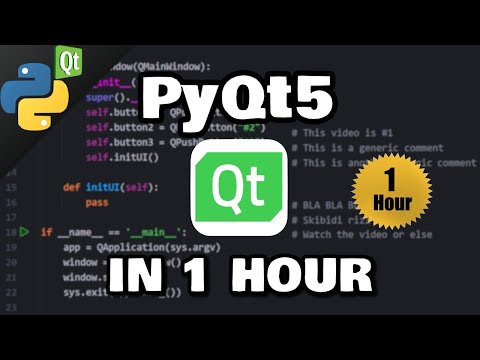 Learn Python PyQt5 in 1 hour! 🐍