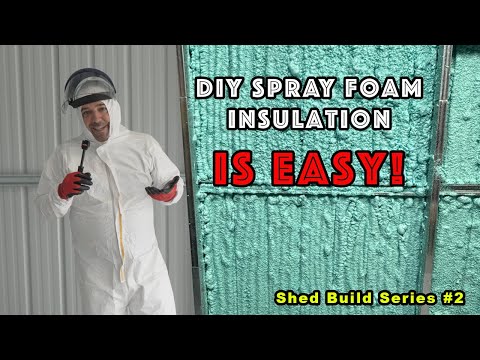 DIY Applying Spray Foam Insulation Was So Easy! Using Adhesive Guru Spray Foam In Our New Pole Shed.