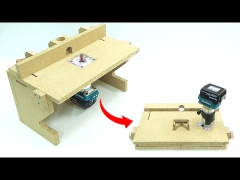 How to build a trimmer table that's perfect for saving space.