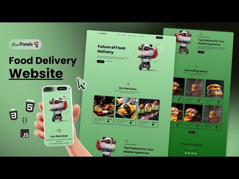 Build a Food Delivery Website Using HTML, CSS & JavaScript | Responsive UI Design