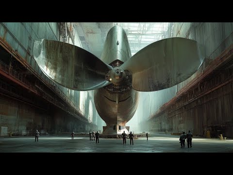 How Giant Propeller Is Made. Install Propellers For Giant Ship.