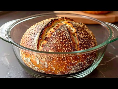 Gesundes Brot aus 5 Zutaten in 5 Minuten! KEIN Mehl und KEINE Hefe!