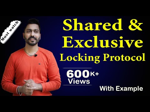 Lec-86:Shared Exclusive Locking Protocol with Example in Hindi | Concurrency Control | DBMS | Part-1