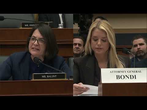 Fiery exchange between AG Bondi and VT Rep. Becca Balint includes 'Weak sauce!' and 'Shame on you!'