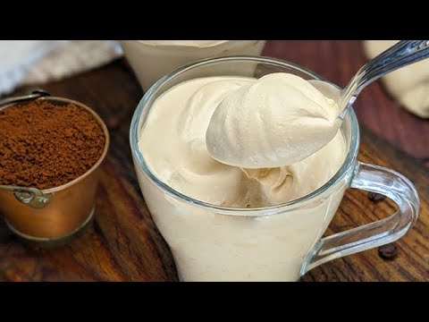 Crème de café rapide et délicieuse ! Une crème dessert onctueuse et inoubliable !