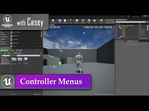 UE4 With Casey - Using Controllers with Menus (Widgets)