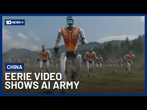 Eerie New Video Shows Chinese Robots Defeating US | 10 News+