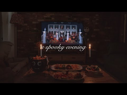 a spooky evening | jack-'o-lantern stuffed peppers, a full moon and hocus pocus🎃 [silent vlog]