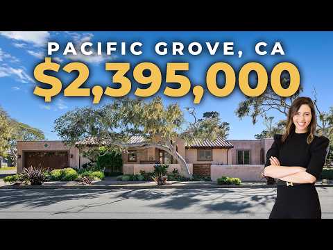 Luxury Mediterranean Home Just Listed in Pacific Grove | 765 Gibson Ave Coastal Retreat