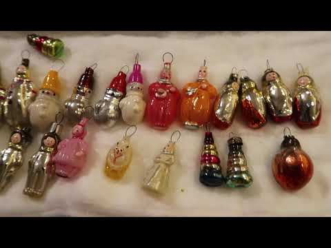 🎄Елочные украшения МАЛЮТКА 1965 год набор номер 4 / старинные eлочные игрушки СССР / винтажные