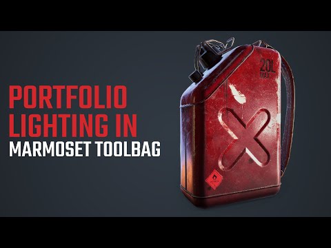 LIGHTING AND RENDERING for Portfolios in Marmoset Toolbag 3 [with Substance painter]