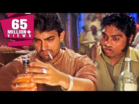 दारु पीने के बाद हुआ आमिर खान और जॉनी लीवर के बीच शायरी का मुकाबला | बॉलीवुड का ज़बरदस्त कॉमेडी सीन