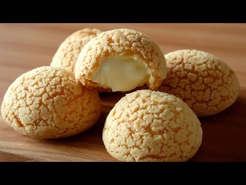 바닐라 커스터드 크림이 가득 쿠키슈 레시피 Choux au Craquelin/Cream Puffs
