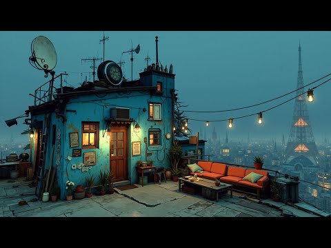 Lofi Hip Hop Beats 🎧 Chill Urban Rooftop Vibes & Retro Japanese City Ambience 🌃 Lofi Study