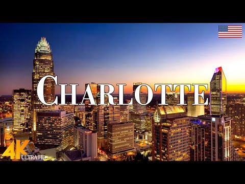 Charlotte 4K drone view • Amazing Aerial View Of Charlotte | Relaxation film with calming music