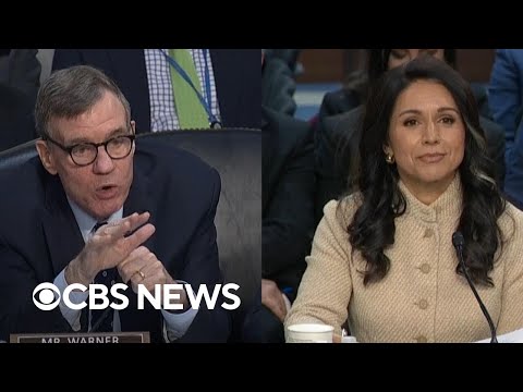 Watch: Warner presses Gabbard on omitting mention of Iran's nuclear enrichment from testimony