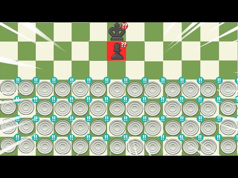 50 CHECKERS VS 1 PAWN! | Chess Memes #73