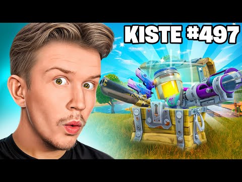 Ich spiele FORTNITE, bis ich 500 KISTEN geöffnet habe!