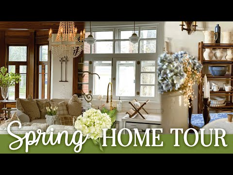 Spring Home Tour 2023 (French Victorian Farmhouse) | Full Home Tour Decorated for Spring | Antiques!
