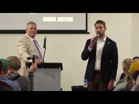 John McKinney's speech on Flock ends by calling the Mayor a pussy 