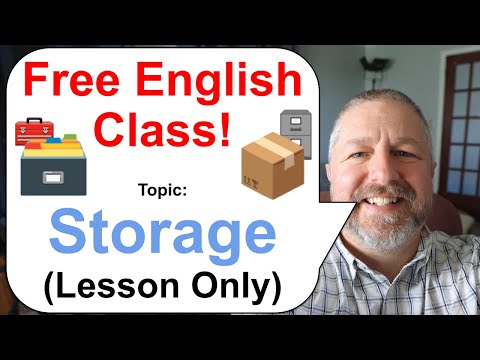 Free English Class! Topic: Storage 🗃️📦🧰 (Lesson Only)