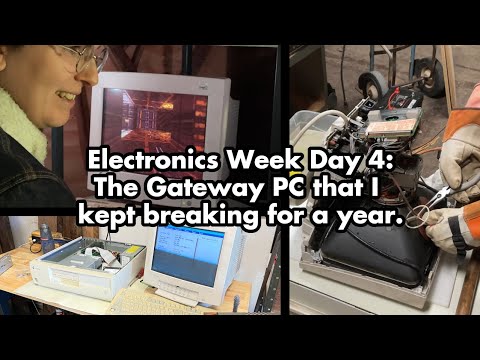 Electronics Week Day 4: The Gateway 2000 Pentium 166 PC Project that lingered for over a year.