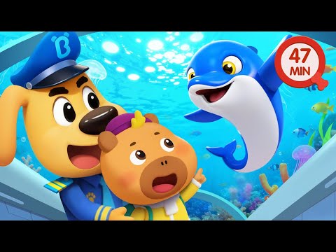 The Sea Train Adventure | Safety Rules | Police Cartoon | Sheriff Labrador