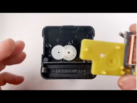 Разборка и сборка кварцевого часового механизма Rubin с плавным ходом для настенных часов