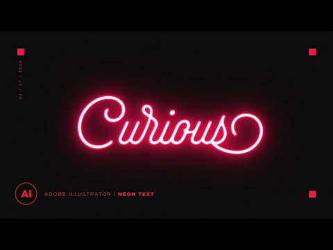 Easy Editable Neon Text Effect | Adobe Illustrator