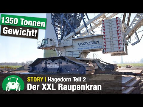 Liebherr LR11000 Raupenkran | Hagedorn Gruppe | Maaßen | Wasel | Kraftwerk Lünen & Windkraft Teil 2