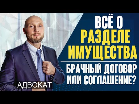 Раздел имущества супругов в браке и после развода (расторжение брака). Брачный договор и соглашение