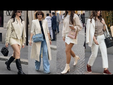 ITALIAN ELEGANCE IN MARCH SPRING FASHION 🇮🇹 MILAN STREET LOOKS INSPIRATION | LUXURY SHOPPING TRENDS